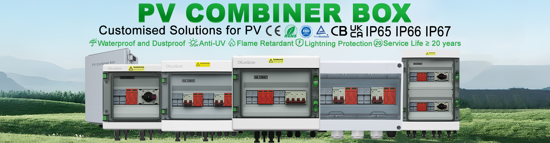 Bosca Comhcheangail PV 1 in 1 as DC500V